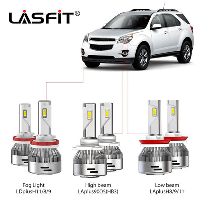 LED Headlight Bulbs Replacement For Chevy Equinox 2010-2015 LASFIT