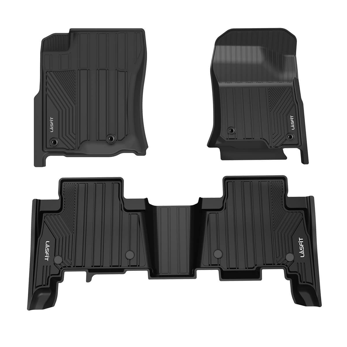 2017 Honda Pilot All-Weather Car Mats - Flexible Rubber Floor Mats