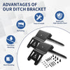 2018-2023 Jeep Wranger JL Gladiator JT Low Profile Ditch Light Brackets | LASFIT