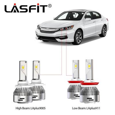 LED Headlight Bulbs Replacement For Honda Accord 2016 2017 LASFIT
