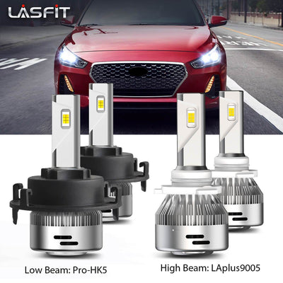 Led headlight high low beam bulbs fit Hyundai Elantra GT 2018