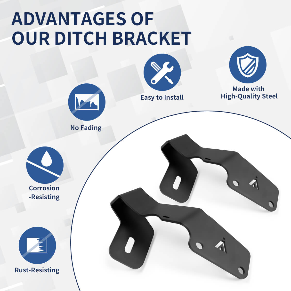 Fit For 2015-2021 Subaru WRX/STI Low Profile Ditch Light Brackets | LA