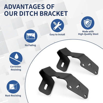 2015-2021 Subaru WRX/STI Low Profile Ditch Light Brackets | LASFIT
