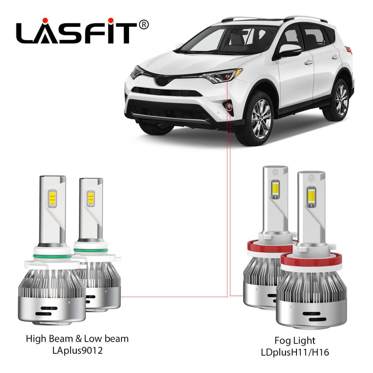 2017 2018 Toyota Rav4 Custom Fit Led Bulbs Upgrade Lasfit