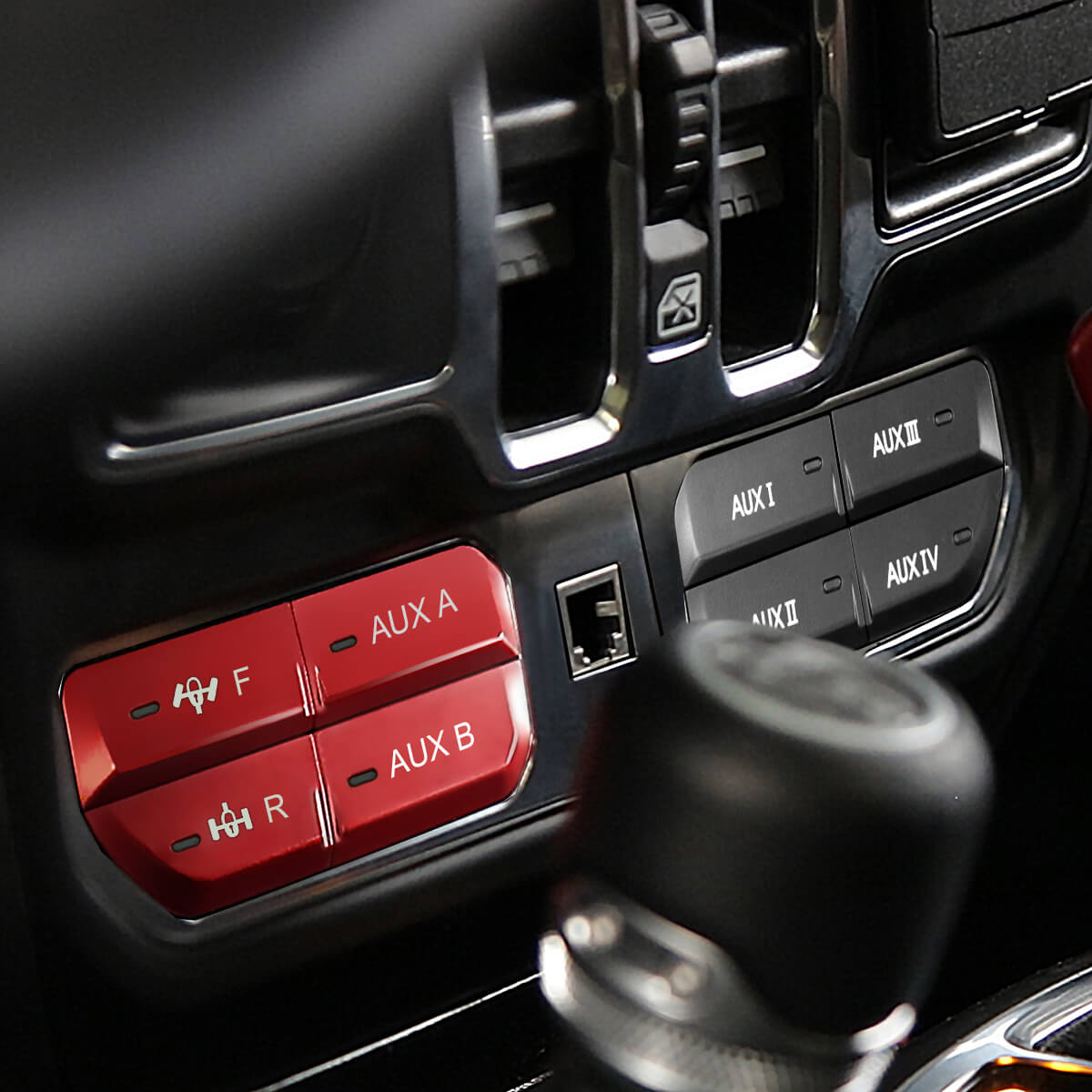 Fit For Jeep Wrangler JL 2018-2023 Auxiliary Switch Panel Bank Kit