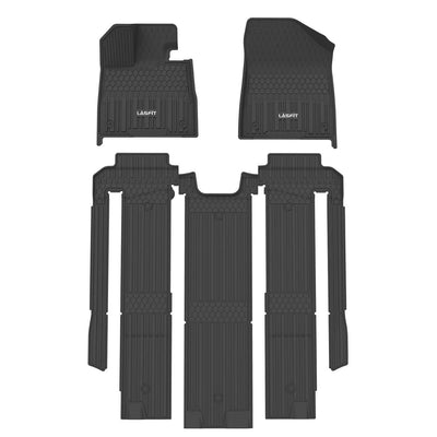 Toyota Sienna 2021 2022 2023 2024 Custom Floor Mats TPE Material All Weather 1st & 2nd & 3rd Row Seat