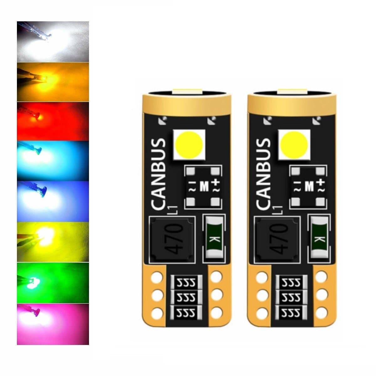 8 Colors LED Light Bulbs Replacement Error Free|LASFIT