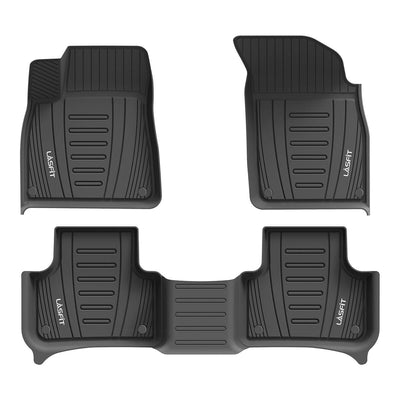 Audi Q7 2017-2024 /  Q8 2019-2024 Custom Floor Mats TPE Material 1st & 2nd Row Seat