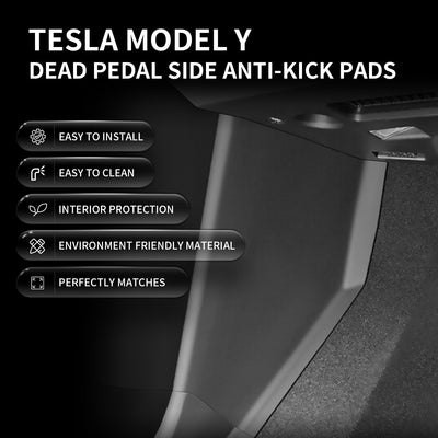 Tesla Model Y 2020-2023 Door Sill Protector Matte TPE & ABS Front and Rear Door Entry Guard Decoration Scuff Plate Accessories, Don't fit 7 Seats