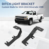 2014-2018 Chevrolet Silverado 1500 Low Profile Ditch Light Brackets