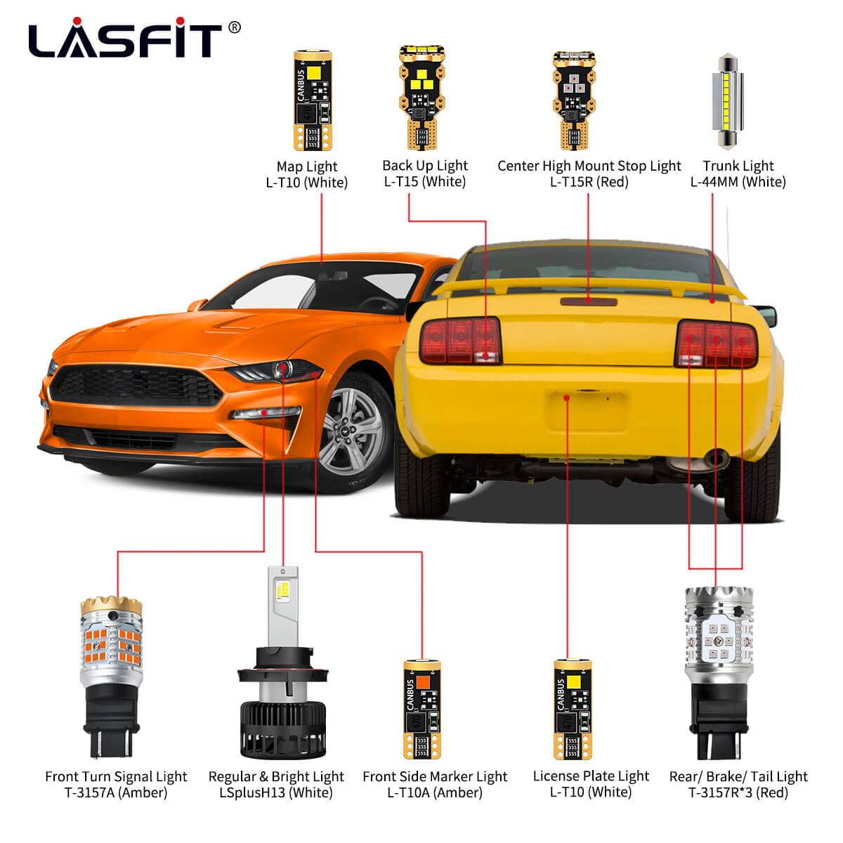 2005 mustang on sale headlight bulb