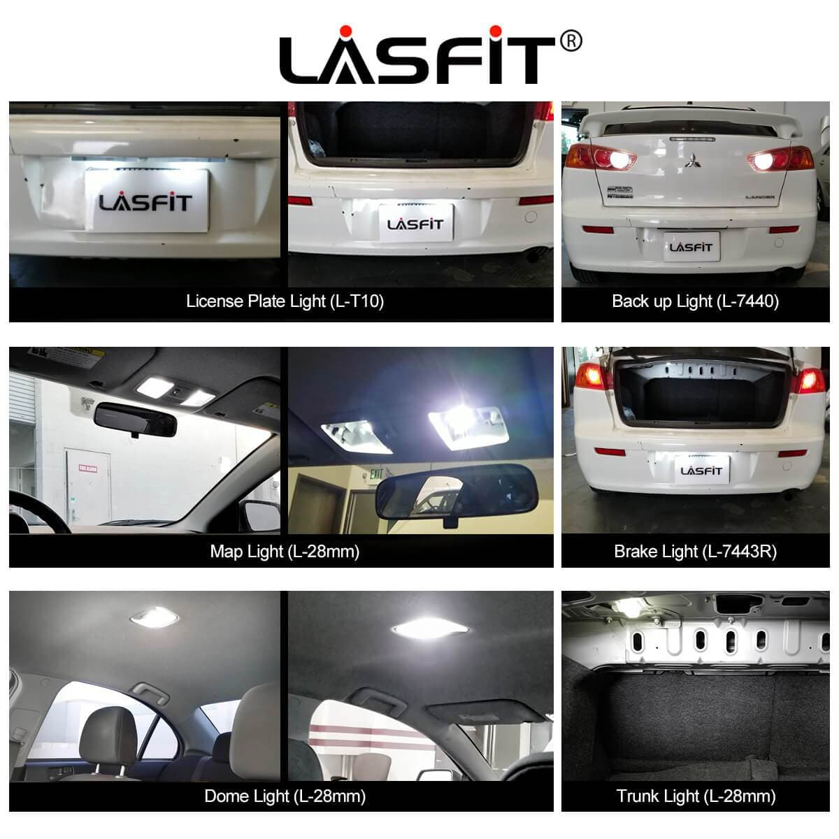 LETRONIX MaXtron SMD LED Interior Lighting Kit For Mitsubishi Lancer Sportback