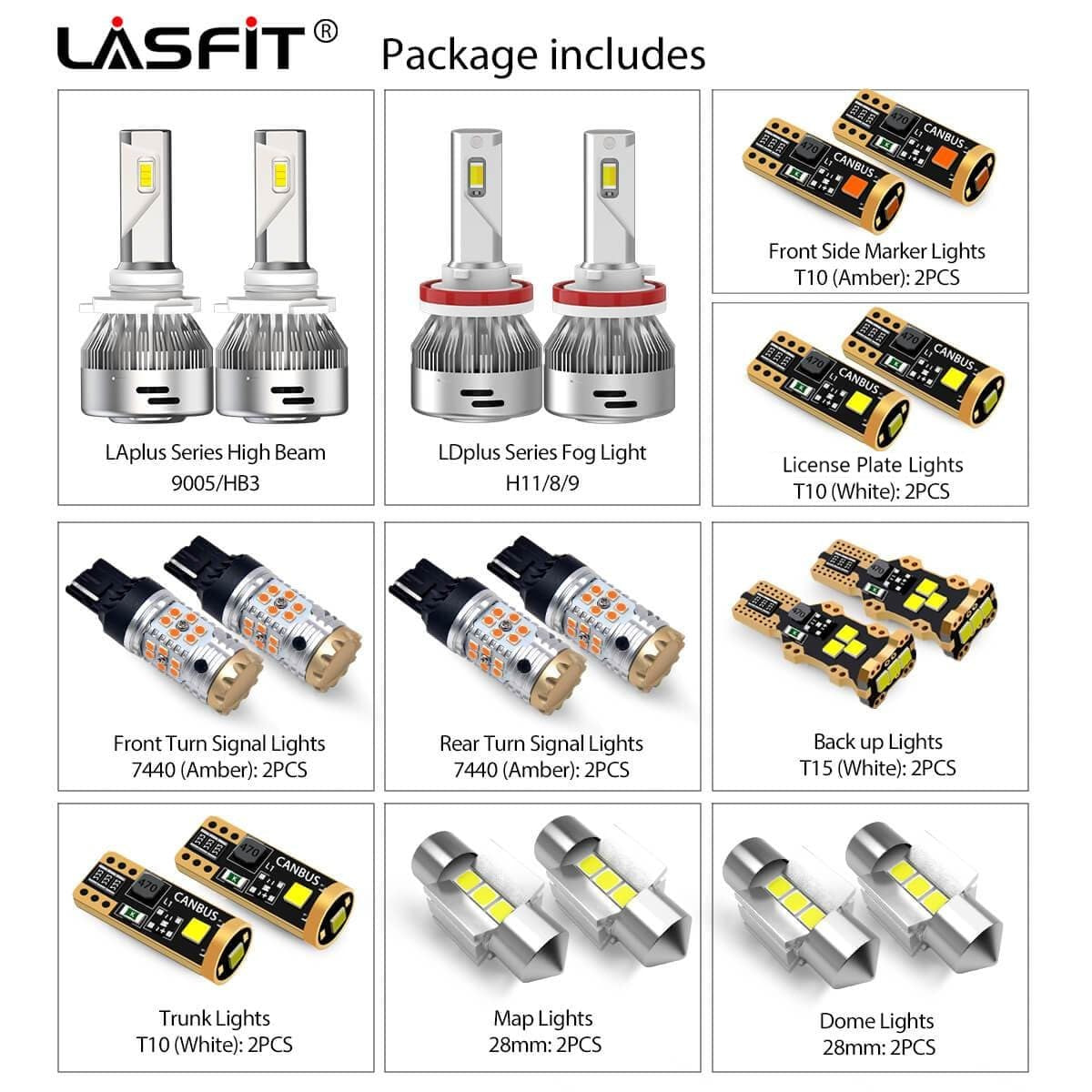 Fit for 2015-2017 Subaru WRX STI LED Bulbs Exterior Interior Lights