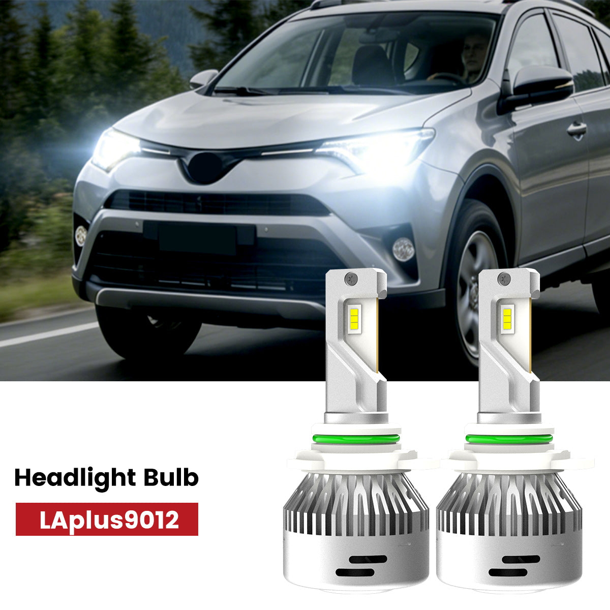 LAplus 9012 LED headlight bulbs fit for 2016-2018 Toyota RAV4 