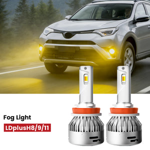 LDplus H11 LED bulbs fit for 2016-2018 Toyota RAV4 fog lights