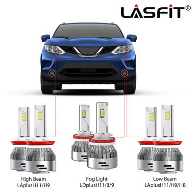 2017-2019 Nissan Rogue Sport LED Bulbs H11 Exterior Interior Lights Plug and Play