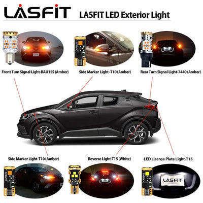 2018 2019 Toyota C-HR LED Bulbs 9012 Exterior Interior Lights
