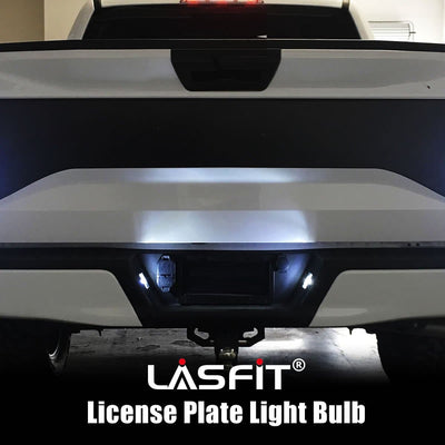 T10 LED License Plate Light + T15 Back Up Reverse Light | White