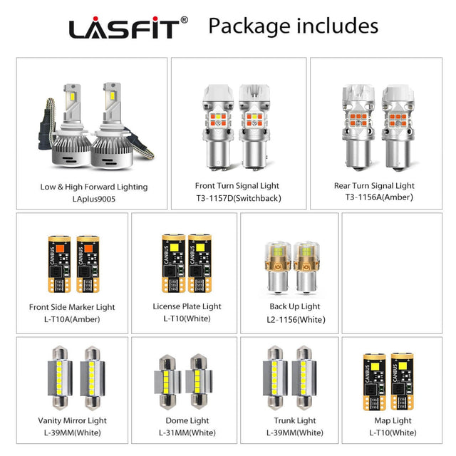 combo package led bulbs fit for 2019-2020 Hyundai Elantra