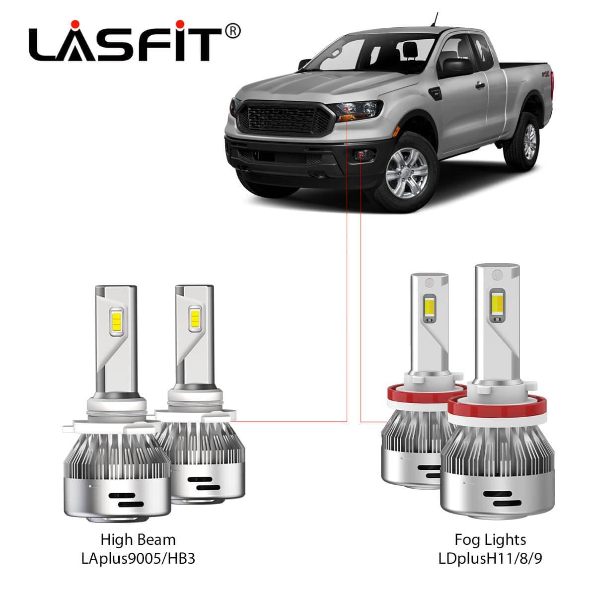 2019-2023 Ford Ranger LED Bulbs Upgrade|Lasfit