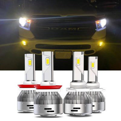 2019-2020 Ram 1500 LED Bulbs H11 9005 Exterior / Interior Lights