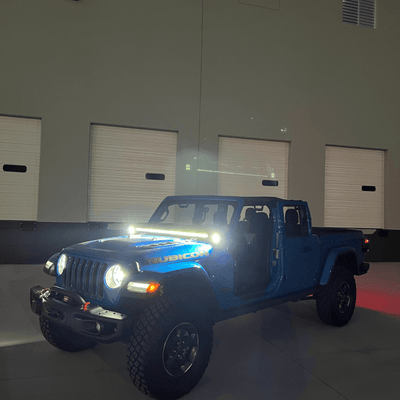 52" Light Bar Hood Mount Kit For 2018-2023 Jeep Wrangler JL Gladiator JT | LASFIT