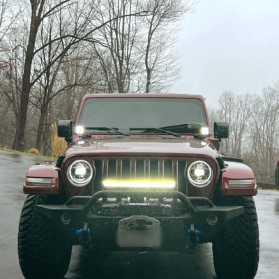 LASFIT Off-Road LED Light Bars 12 22 32 42 52 Inch Spot Flood Combo Single Row - White