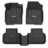 Honda Civic 2022-2024 Custom Floor Mats TPE Material 1st & 2nd Row Fit Coupe, Sedan, Hatchback, Sport