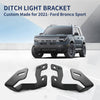 2021 Ford Bronco Sport Low Profile Ditch Light Brackets | LASFIT