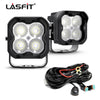 lasfit 3" led pod lights with flood beam white