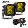 lasfit 3" led pod lights with fog beam yellow
