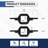 Universal Tow Hitch Dual LED Mounting Bracket Reverse Light Bracket 2.5 Inch | LASFIT