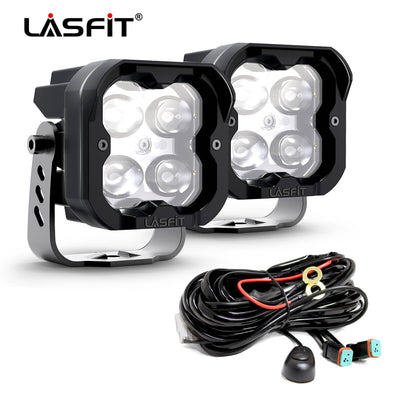 lasfit 3" fog lights pods with harness 36W white