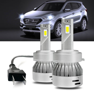 2017 2018 Hyundai Santa Fe Custom H7 LED Bulbs Exterior Interior Lights Plug and Play