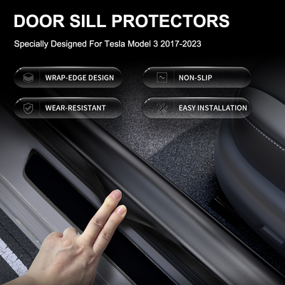 Fit For Tesla Model 3 2022-2023 Floor Mats TPE Material 1st & 2nd & Cargo Custom All Weather Guard Interior Liners