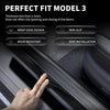 Tesla Model 3 2017-2023 Door Sill Protector Matte TPE Front and Rear Door Entry Guard Decoration Scuff Plate Accessories