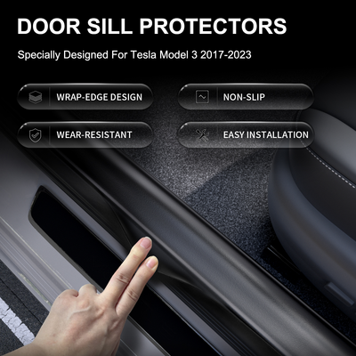 Tesla Model 3 2021 Floor Mats TPE Material 1st & 2nd & Cargo Custom All Weather Guard Interior Liners