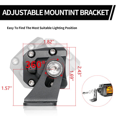 52" Light Bar Hood Mount Kit For 2018-2023 Jeep Wrangler JL Gladiator JT | LASFIT