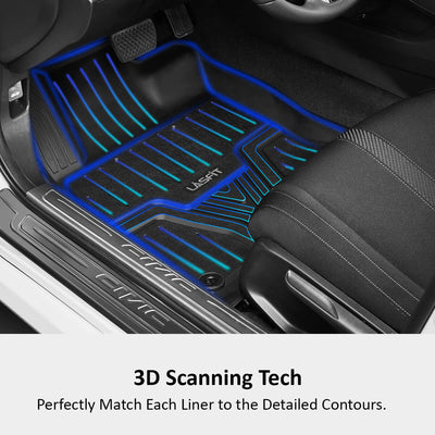 3D laser scans for Lasfit Honda Civic floor mats