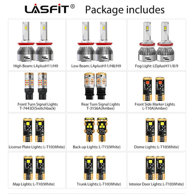 All LED Kits For Nissan Altima 2013-2015 Plug and Play LASFIT