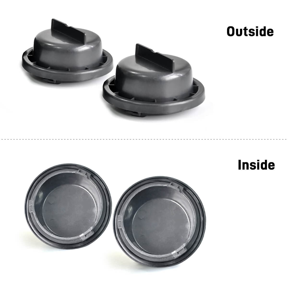 LED Bulb Dustproof Cover Waterproof Seal Cap Fit for Jeep Compass Bright Regular Light