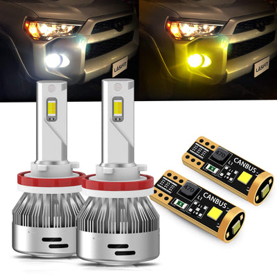 2014-2020 Toyota 4Runner Custom H11 LED Bulbs w/Dual-Cooling System Exterior Interior Lights