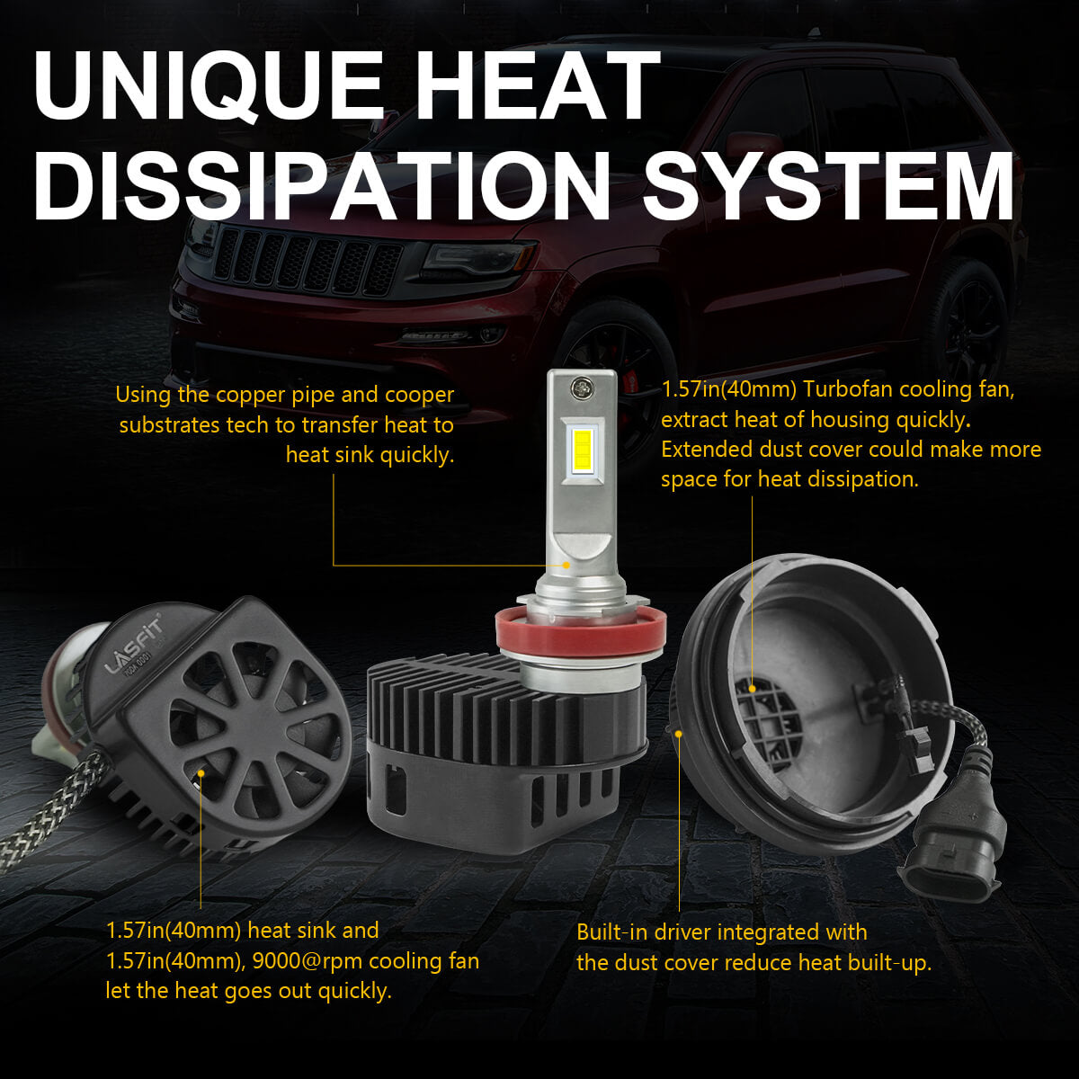 D3S HID Headlight Xenon Bulbs for Jeep Grand Cherokee 2014-2020