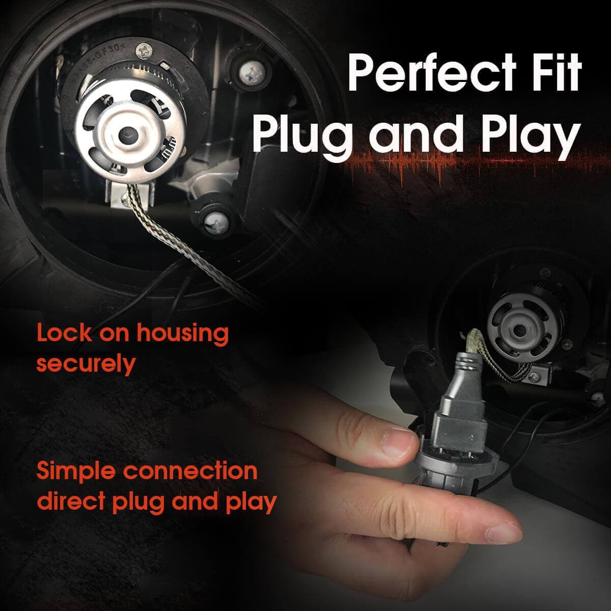 Custom H7 LED Bulbs Fit for Volkswagen Polo MK5 Touran Plug and Play Pro-VW8 | 2 Bulbs