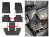 Jeep Grand Cherokee L 2021-2024 Custom Floor Mats All-weather TPE Material 1st & 2nd & 3rd & Cargo, Only Fits 6-Passenger Without Center Console