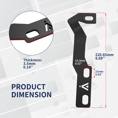 2016-2023 Toyota Tacoma Low Profile Ditch Light Brackets | LASFIT