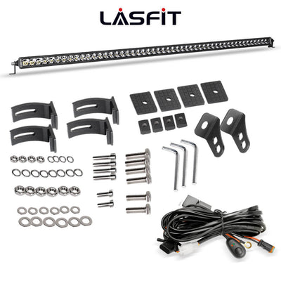 52" Light Bar Hood Mount Kit For 2018-2023 Jeep Wrangler JL Gladiator JT | LASFIT