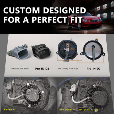 HID D2S D2R LED headlight bulbs
