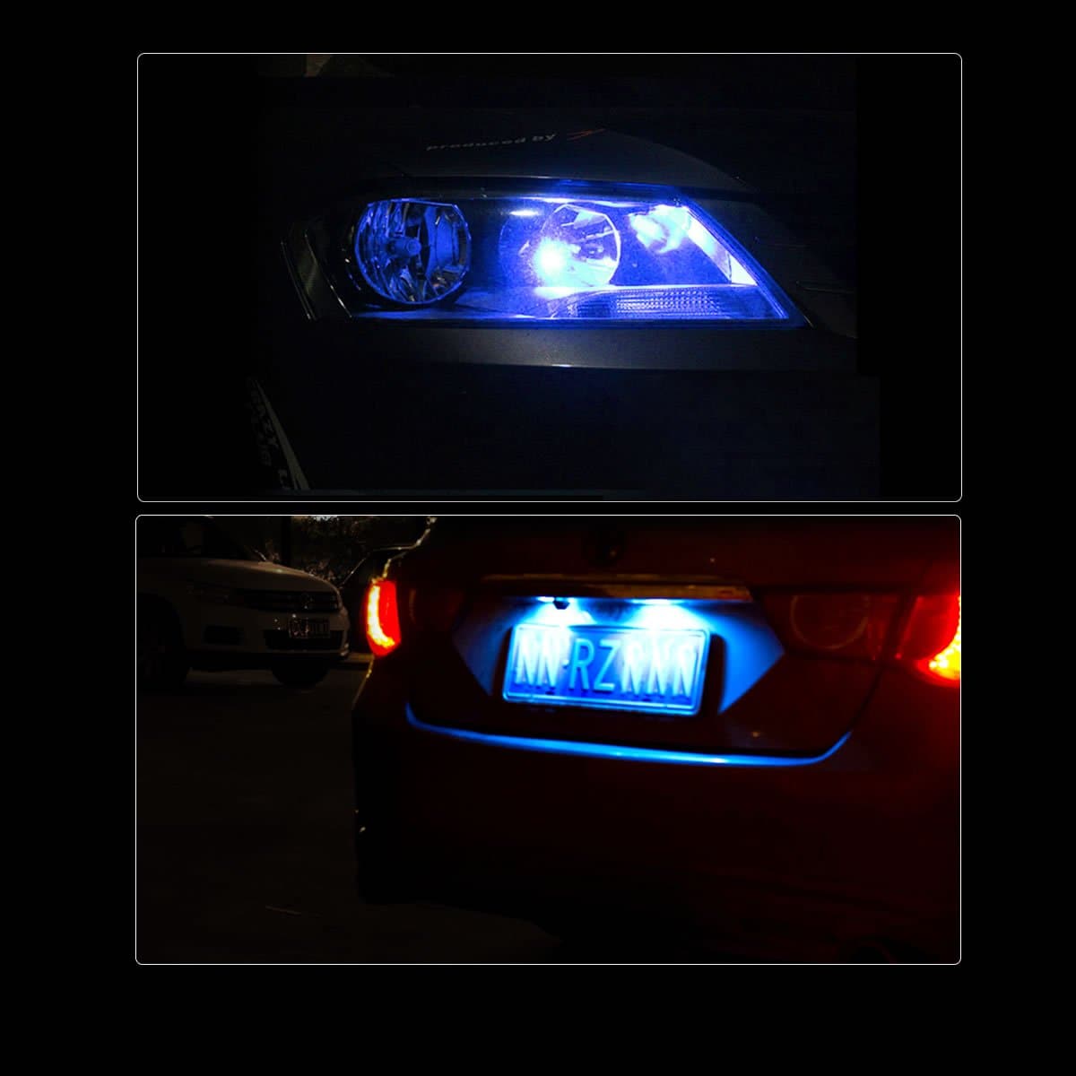 194 168 158 2825 LED Interior Door Map Trunk Step well Lights Cool B