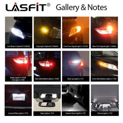 2014-2015 Nissan Rogue Select LED Bulbs H11 9005 Exterior Interior Lights